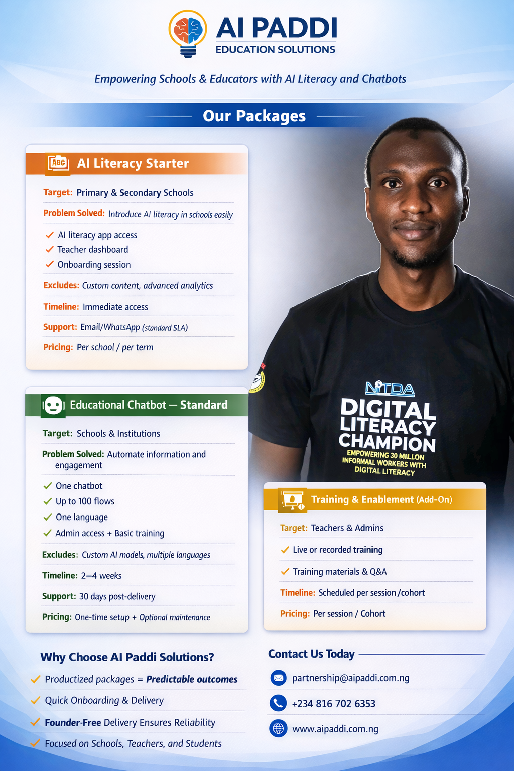 AI Paddi service offering